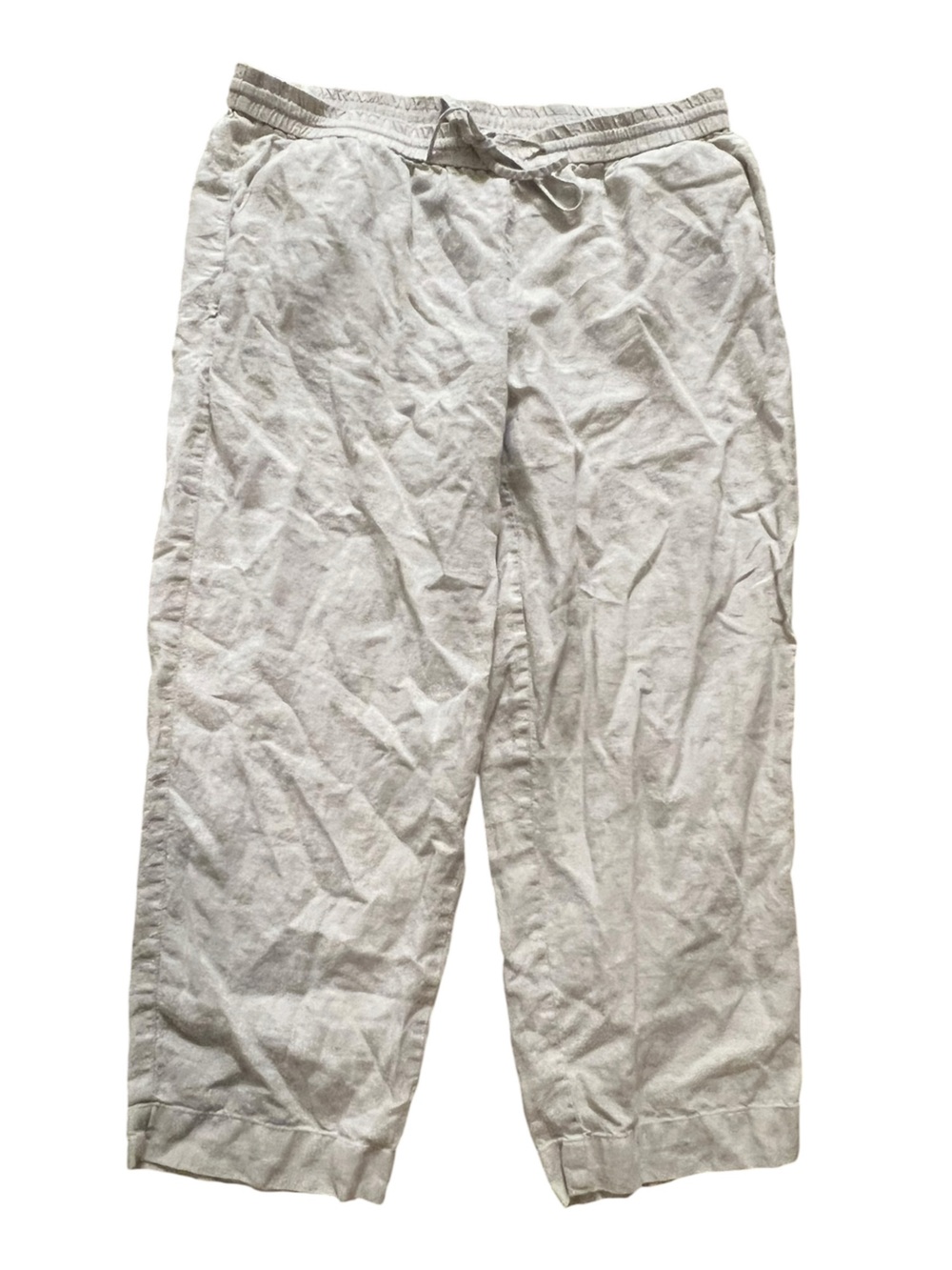 Jones New York Sport Linen Pants Light Beige Size Large